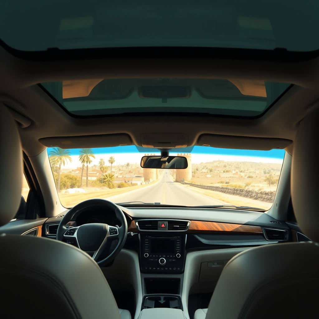 Luxury private car service offering direct Fez airport transportation to the Medina.
