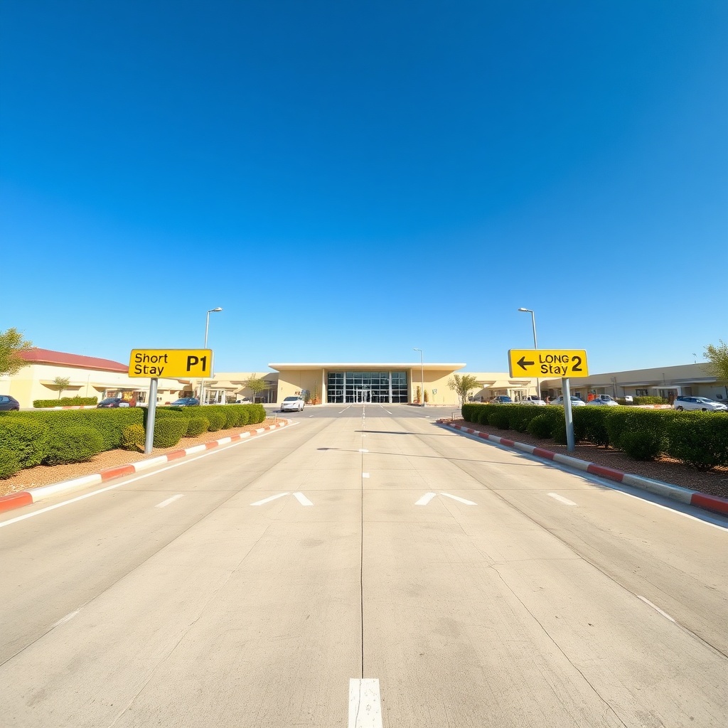 Overview of designated short-stay and long-stay parking zones at Fez Airport, illustrating how Fez Airport parking rates vary by location and trip duration for budget-conscious travelers.
