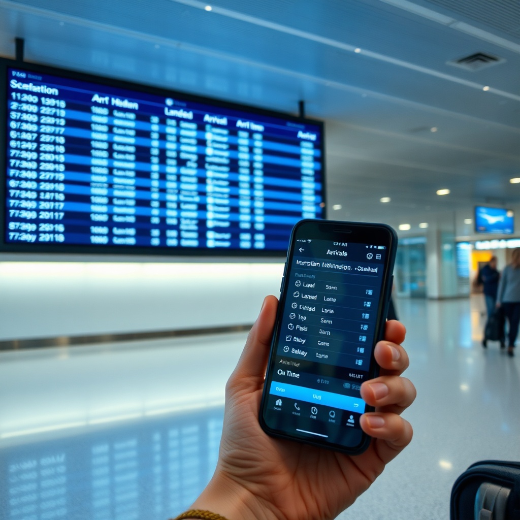 Large digital flight information board showing aankomsttijden fez and live FEZ airport arrival statuses for seamless trip planning.