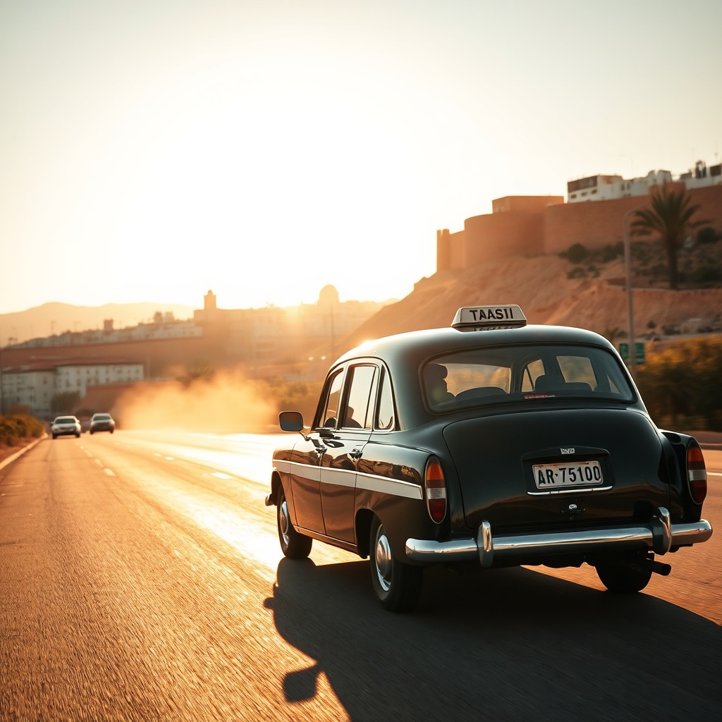 Reliable fes airport taxi service navigating the scenic route from fès saiss airport toward the historic medina